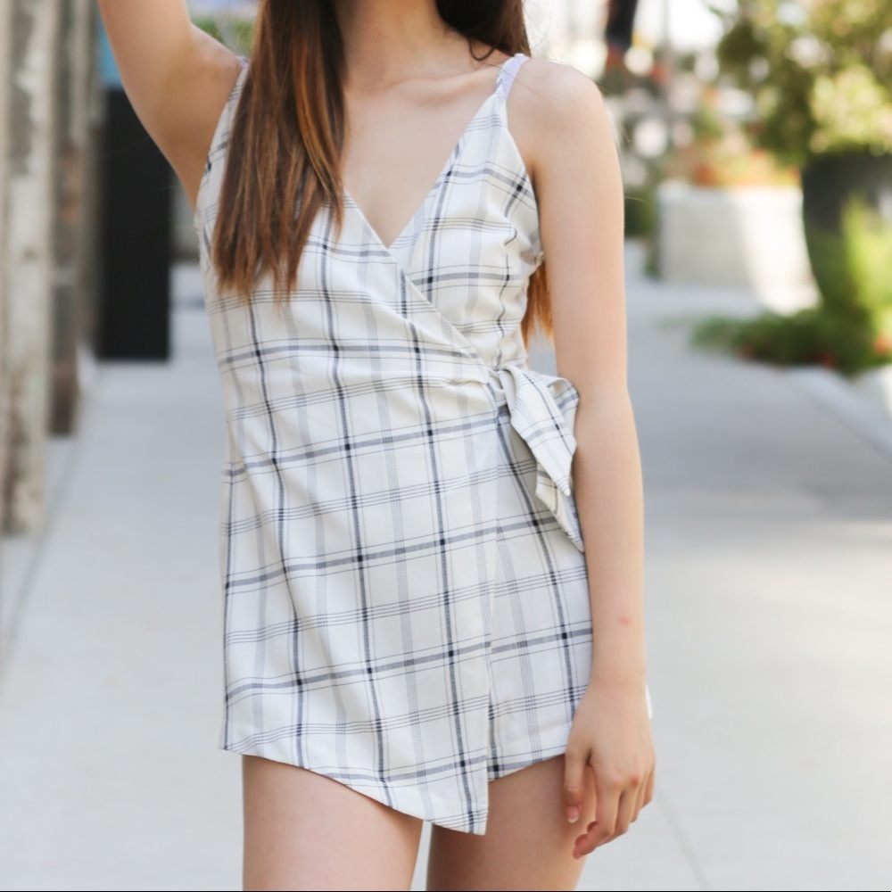 Plaid Romper